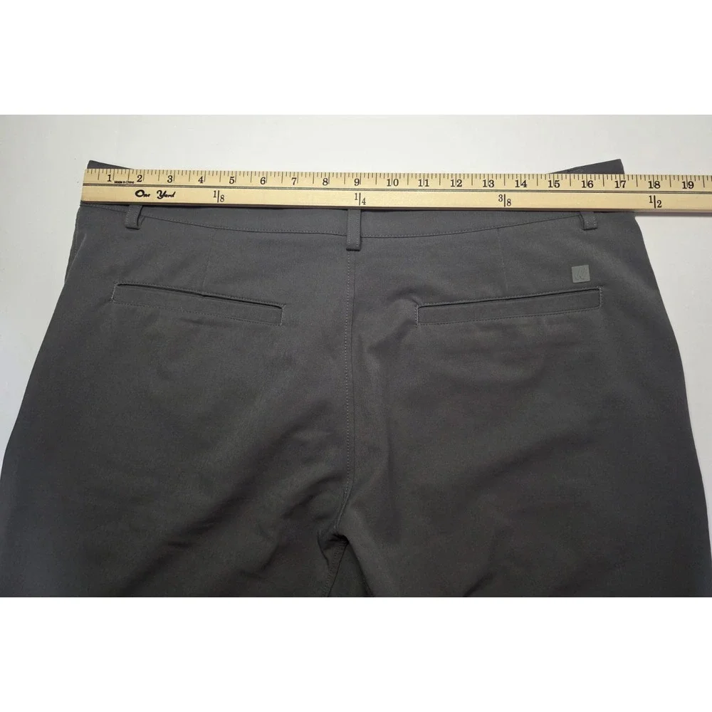 Willy Mens Size 34 California Tech Performance Golf Flex‎ Gray Chino Shorts